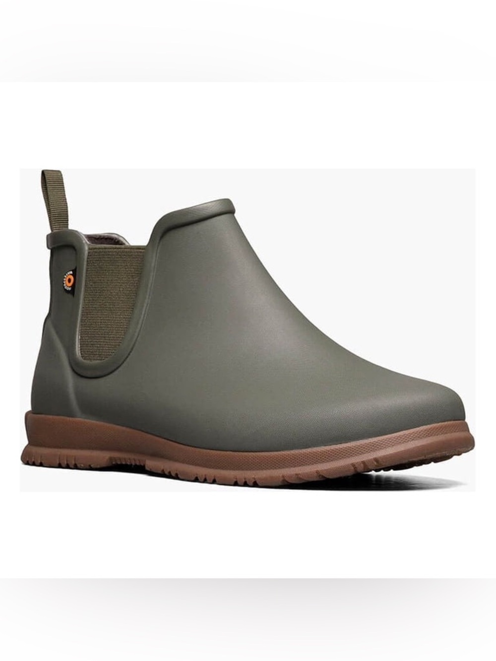 Bogs Sweetpea Waterproof Chelsea Rain Boots Sage Olive Green Womenโs Size 9